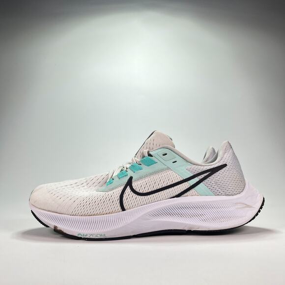 Nike Air Zoom Pegasus 38 White Light Green Running Shoes CW7358-102 Women's Sz 8 - Picture 4 of 11
